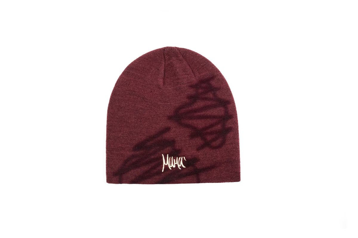 Mumù Beanie Airbrushed  - MERLOT