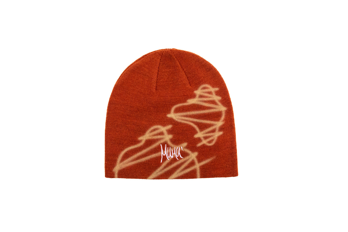 Mumù Beanie Airbrushed  - BRICK