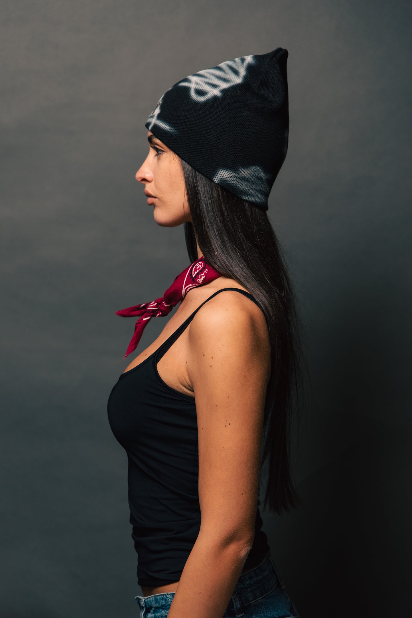 Mumù Beanie Airbrushed  - DEVIL